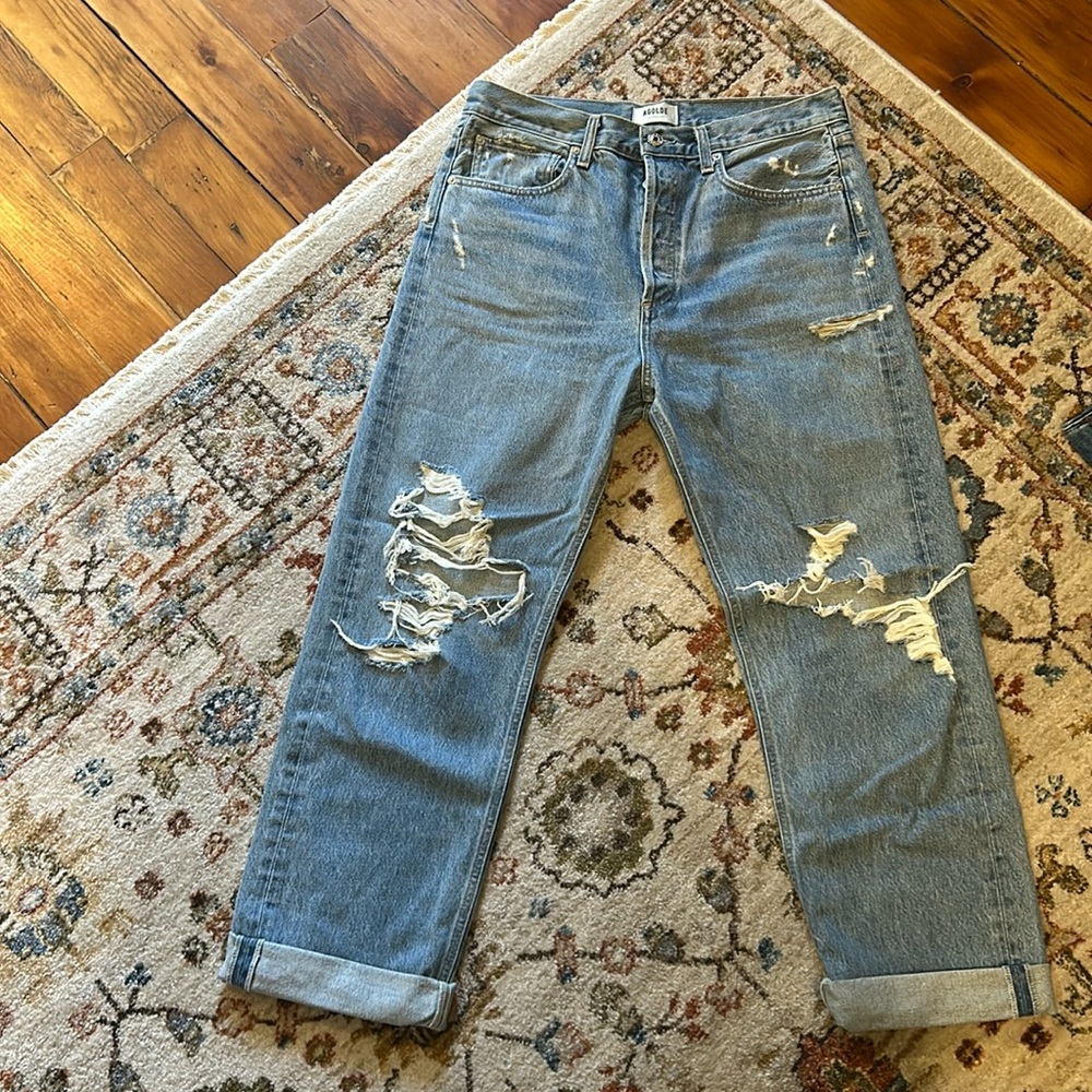 Agolde distress jeans, great condition.